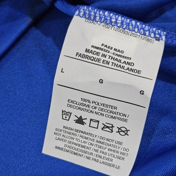 Nike USA Soccer Women's Large Jersey Blue Tie Dye Dri-FIT Slim‎ Fit - Picture 2 of 7